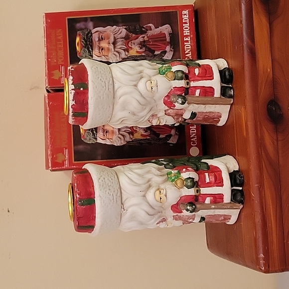 Vintage Santa Candle Stick Holders - Picture 3 of 4
